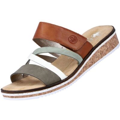 Rieker Mules pour Femme V3652-91 Multicolore - Publicité Rieker Mules pour Femme V3652-91 Multicolore - Publicité