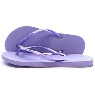 Tongs Violet Femme Havaianas Slim Infradito Lilac Violet - Publicité Tongs Violet Femme Havaianas Slim Infradito Lilac Violet - Publicité