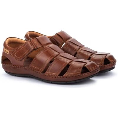 Sandales homme - PIKOLINOS - Tarifa 06J-5433XL - Marron - cuero - Casual - 100% Vachette - Cousu à la semelle Marron - Publicité Sandales homme - PIKOLINOS - Tarifa 06J-5433XL - Marron - cuero - Casual - 100% Vachette - Cousu à la semelle Marron - Publicité