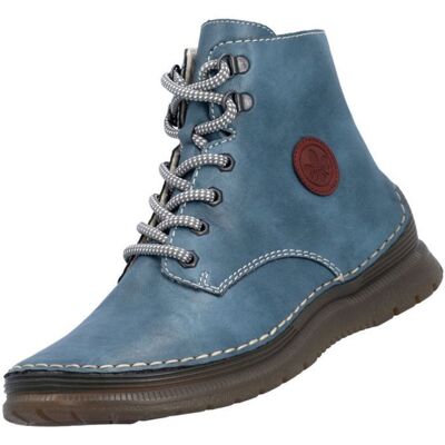 Rieker Bottines pour Femme 53632-14 Bleu Bleu - Publicité Rieker Bottines pour Femme 53632-14 Bleu Bleu - Publicité