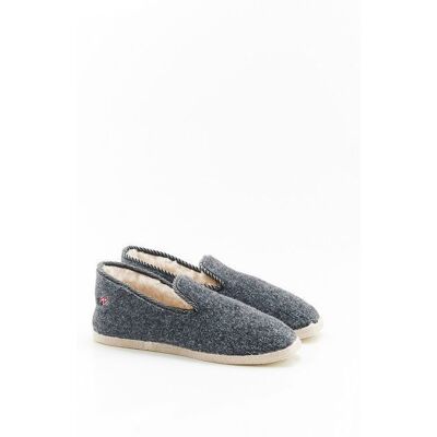 Damart - Chaussons Thermolactyl - Gris Chiné Gris - Publicité Damart - Chaussons Thermolactyl - Gris Chiné Gris - Publicité