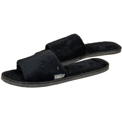 Chaussons ballerines INFINITIF - OZABI - Mules Velours Noir - Femme - Textile Noir - Publicité Chaussons ballerines INFINITIF - OZABI - Mules Velours Noir - Femme - Textile Noir - Publicité
