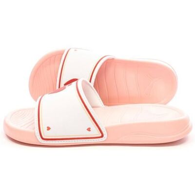 Claquettes Bleu Femme Puma Popcat Rose - Publicité Claquettes Bleu Femme Puma Popcat Rose - Publicité