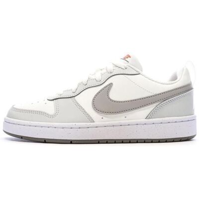 Baskets Blanc/Gris Femme Nike Court Borough Low Blanc - Publicité Baskets Blanc/Gris Femme Nike Court Borough Low Blanc - Publicité