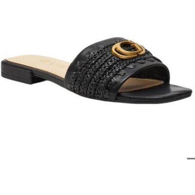 Sandales en Cuir Noir Guess Tamarra pour Femme - Élégance et Confort Exquis Taille 35 EU Noir - Publicité Sandales en Cuir Noir Guess Tamarra pour Femme - Élégance et Confort Exquis Taille 35 EU Noir - Publicité