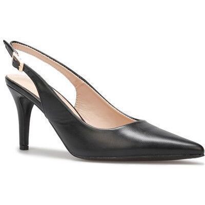 LA MODEUSE Escarpins en simili à bout pointu et talon aiguille.Dotés dune bride réglable et dune semelle légèrement rembourrée. pour femme - Noir - Publicité LA MODEUSE Escarpins en simili à bout pointu et talon aiguille.Dotés dune bride réglable et dune semelle légèrement rembourrée. pour femme - Noir - Publicité