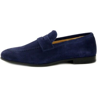 Mocassin pour Homme - EXTON - Daim Bleu - Chaussures décontractées Bleu - Publicité Mocassin pour Homme - EXTON - Daim Bleu - Chaussures décontractées Bleu - Publicité