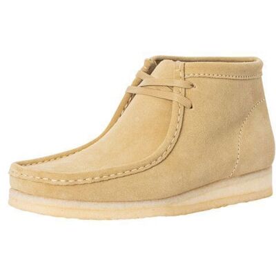 Bottines Clarks Wallabee Beige - Homme - Tige en cuir souple - Semelle de crêpe Beige - Publicité Bottines Clarks Wallabee Beige - Homme - Tige en cuir souple - Semelle de crêpe Beige - Publicité
