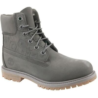 Chaussures Montantes TIMBERLAND 6 In Premium W A1K3P Gris Mixte - Cuir - Plat - Lacets Gris - Publicité Chaussures Montantes TIMBERLAND 6 In Premium W A1K3P Gris Mixte - Cuir - Plat - Lacets Gris - Publicité
