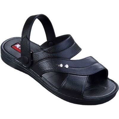 LEOCLOTHO Sandales HommeConfort Réglable Sandales Homme de PlageChaussons de Randonnée pour Douche Piscine Marche-Noir Noir - Publicité LEOCLOTHO Sandales HommeConfort Réglable Sandales Homme de PlageChaussons de Randonnée pour Douche Piscine Marche-Noir Noir - Publicité