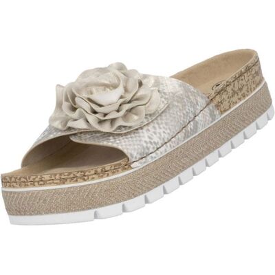 Rieker Mules pour Femme 69562-90 Beige Beige - Publicité Rieker Mules pour Femme 69562-90 Beige Beige - Publicité