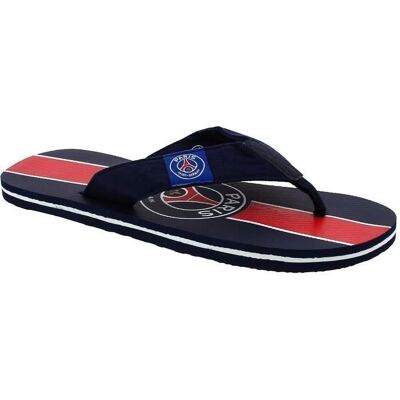 Tongs - PARIS SAINT GERMAIN - Collection officielle - Bleu - PVC/Gomme - Homme Bleu - Publicité Tongs - PARIS SAINT GERMAIN - Collection officielle - Bleu - PVC/Gomme - Homme Bleu - Publicité