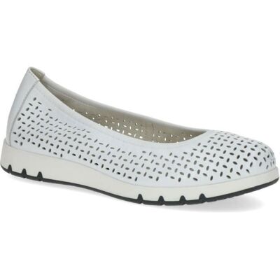 Ballerines Caprice Blanc Femme - Cuir - 9-22551-42-160 Blanc - Publicité Ballerines Caprice Blanc Femme - Cuir - 9-22551-42-160 Blanc - Publicité