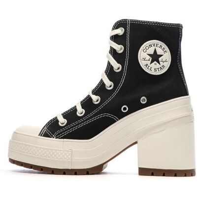 Baskets Noire/Blanche Femme Converse De Luxe Heel Noir - Publicité Baskets Noire/Blanche Femme Converse De Luxe Heel Noir - Publicité