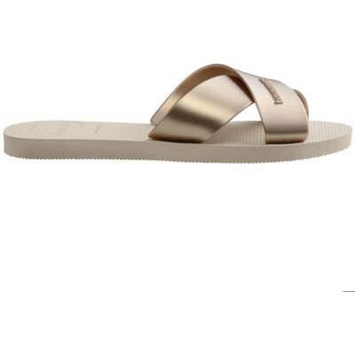 Mules femme Havaianas Aqua Metallic Jaune - Publicité Mules femme Havaianas Aqua Metallic Jaune - Publicité