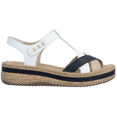 Sandales Rieker V0919 Blanc - Publicité Sandales Rieker V0919 Blanc - Publicité