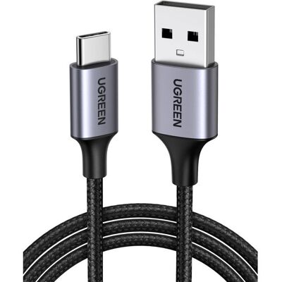 Câble USB - UGREEN - Câble renforcé USB-C et USB-A - 1 m - Noir Noir - Publicité Câble USB - UGREEN - Câble renforcé USB-C et USB-A - 1 m - Noir Noir - Publicité