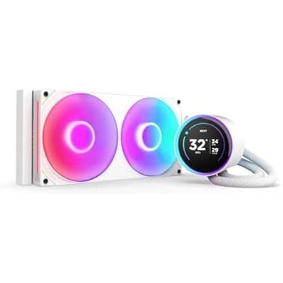 NZXT Kraken Elite 280 RGB - Refroidisseur de liquide CPU AIO - Radiateur 280mm - Ventilateur F280 RGB - IPS LCD 272 Noir - Publicité NZXT Kraken Elite 280 RGB - Refroidisseur de liquide CPU AIO - Radiateur 280mm - Ventilateur F280 RGB - IPS LCD 272 Noir - Publicité