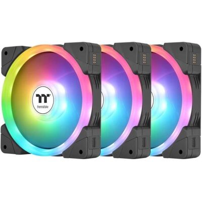 THERMALTAKE SWAFAN EX12 ARGB Sync (Noir) - Ventilateur 120mm pour Boitier PC Noir - Publicité THERMALTAKE SWAFAN EX12 ARGB Sync (Noir) - Ventilateur 120mm pour Boitier PC Noir - Publicité