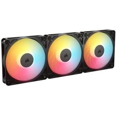 CORSAIR - RS120-R ARGB - Ventilateur boîtier - 120 mm ARGB Fan - Triple Pack Noir - Publicité CORSAIR - RS120-R ARGB - Ventilateur boîtier - 120 mm ARGB Fan - Triple Pack Noir - Publicité