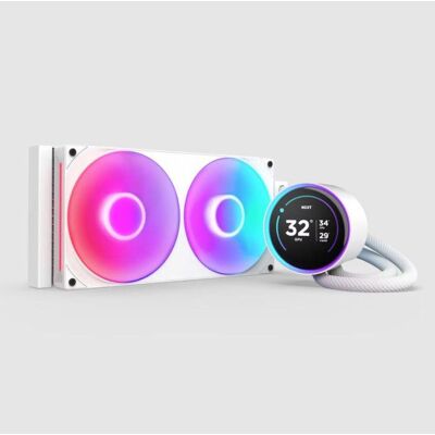 NZXT - Kraken Elite 280 RGB White - Watercooling AIO RGB - Ventilateur 280 mm Blanc - Publicité NZXT - Kraken Elite 280 RGB White - Watercooling AIO RGB - Ventilateur 280 mm Blanc - Publicité