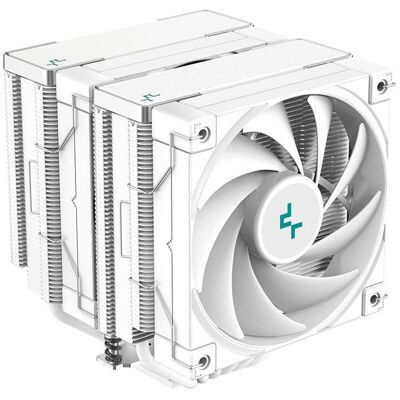 DEEPCOOL - AK620 - R-AK620-WHNNMT-G-1 - Ventirad CPU - 120 mm - Blanc - 2 ventilateurs PWM - 6 Calloducs - TDP 260W Blanc - Publicité DEEPCOOL - AK620 - R-AK620-WHNNMT-G-1 - Ventirad CPU - 120 mm - Blanc - 2 ventilateurs PWM - 6 Calloducs - TDP 260W Blanc - Publicité