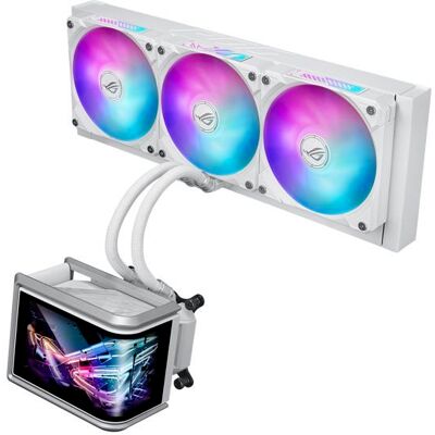 Watercooling tout en un - ASUS - RYUO IV 360 SLC ARGB WHITE - Écran AMOLED - Ventilateurs ARGB - Publicité Watercooling tout en un - ASUS - RYUO IV 360 SLC ARGB WHITE - Écran AMOLED - Ventilateurs ARGB - Publicité