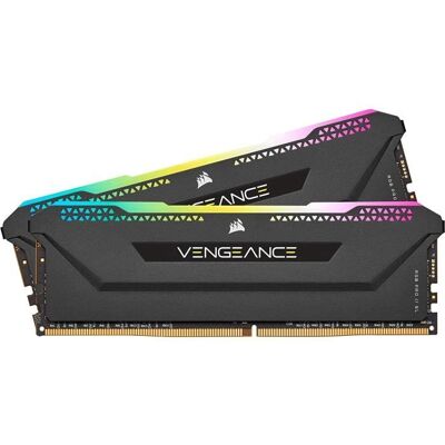 Mémoire RAM - CORSAIR - Vengeance RGB Pro SL DDR4 - 16GB 2x8GB DIMM - 3200 MHz - 1.35V - Noir (CMH16GX4M2E3200C) - Publicité Mémoire RAM - CORSAIR - Vengeance RGB Pro SL DDR4 - 16GB 2x8GB DIMM - 3200 MHz - 1.35V - Noir (CMH16GX4M2E3200C) - Publicité