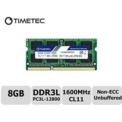 Timetec Hynix IC 8GB DDR3L 1600MHz PC3-12800 Unbuffered Non-ECC 1.35V CL11 2Rx8 Dual Rank 204 Pin SODIMM Ordinateur Portable Mémoire - Publicité Timetec Hynix IC 8GB DDR3L 1600MHz PC3-12800 Unbuffered Non-ECC 1.35V CL11 2Rx8 Dual Rank 204 Pin SODIMM Ordinateur Portable Mémoire - Publicité
