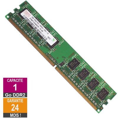 Barrette Mémoire 1Go RAM DDR2 Hynix HYMP112U64CP8-Y5 DIMM PC2-5300U - Publicité Barrette Mémoire 1Go RAM DDR2 Hynix HYMP112U64CP8-Y5 DIMM PC2-5300U - Publicité