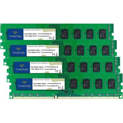 Mémoire RAM Timetec 32 Go KIT DDR3 1600 MHz Non-ECC 240 Broches - Publicité Mémoire RAM Timetec 32 Go KIT DDR3 1600 MHz Non-ECC 240 Broches - Publicité