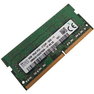 Barrette Mémoire 4Go RAM DDR4 SK Hynix HMA451S6AFR8N 1Rx8 PC4-2133P SO-DIMM - Publicité Barrette Mémoire 4Go RAM DDR4 SK Hynix HMA451S6AFR8N 1Rx8 PC4-2133P SO-DIMM - Publicité