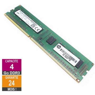 Barrette Mémoire 4Go RAM DDR3 Micron MT8KTF51264AZ-1G9P1 DIMM PC3L-14900U 1Rx8 - Publicité Barrette Mémoire 4Go RAM DDR3 Micron MT8KTF51264AZ-1G9P1 DIMM PC3L-14900U 1Rx8 - Publicité