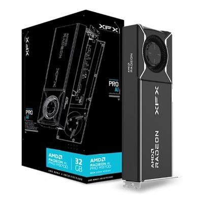 Carte graphique AMD Radeon - XFX - 32 Go GDDR6 - AI Pro R9700 - Boost horloge 2920 MHz - 256 bits - 4x DisplayPort - Publicité Carte graphique AMD Radeon - XFX - 32 Go GDDR6 - AI Pro R9700 - Boost horloge 2920 MHz - 256 bits - 4x DisplayPort - Publicité