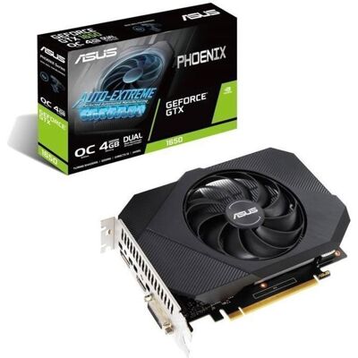Carte graphique GeForce GTX 1650 Asus Phoenix PH-GTX1650-O4GD6 - Publicité Carte graphique GeForce GTX 1650 Asus Phoenix PH-GTX1650-O4GD6 - Publicité