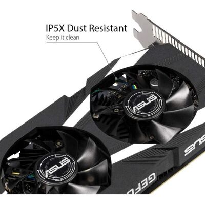 Carte graphique - ASUS - NVIDIA GeForce GTX 1650 DUAL - 4 Go GDDR5 - DirectX 12 - PCI Express x8 - HDMI - Publicité Carte graphique - ASUS - NVIDIA GeForce GTX 1650 DUAL - 4 Go GDDR5 - DirectX 12 - PCI Express x8 - HDMI - Publicité