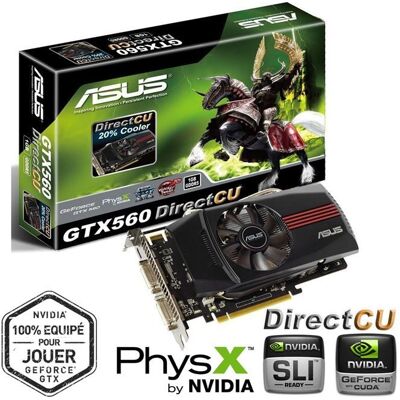 ASUS GTX560 DirectCu 1Go GDDR5 - Publicité ASUS GTX560 DirectCu 1Go GDDR5 - Publicité