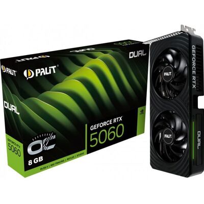 PALIT - Carte graphique - GeForce RTX 5060 - Dual OC - 8 Go - Publicité PALIT - Carte graphique - GeForce RTX 5060 - Dual OC - 8 Go - Publicité