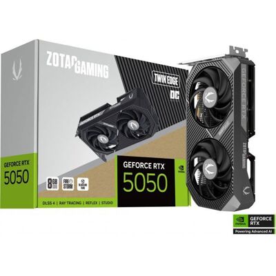 ZOTAC - Carte graphique gaming - GeForce RTX 5050 - Twin Edge OC - 8 Go Noir - Publicité ZOTAC - Carte graphique gaming - GeForce RTX 5050 - Twin Edge OC - 8 Go Noir - Publicité