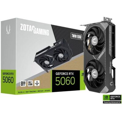 ZOTAC - Carte graphique gaming - GeForce RTX 5060 - Twin Edge - 8 Go Noir - Publicité ZOTAC - Carte graphique gaming - GeForce RTX 5060 - Twin Edge - 8 Go Noir - Publicité