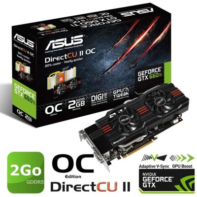 Asus GTX660Ti 2Go GDDR5 OC DCU2# - Publicité Asus GTX660Ti 2Go GDDR5 OC DCU2# - Publicité