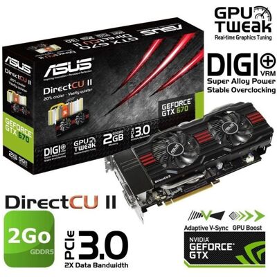 Asus GTX670 2Go GDDR5 DirectCU 2 - Publicité Asus GTX670 2Go GDDR5 DirectCU 2 - Publicité