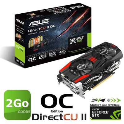 Asus GTX760 2Go GDDR5 OC DirectCU2 - Publicité Asus GTX760 2Go GDDR5 OC DirectCU2 - Publicité