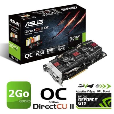 Asus GTX770 2Go GDDR5 OC DC2 - Publicité Asus GTX770 2Go GDDR5 OC DC2 - Publicité