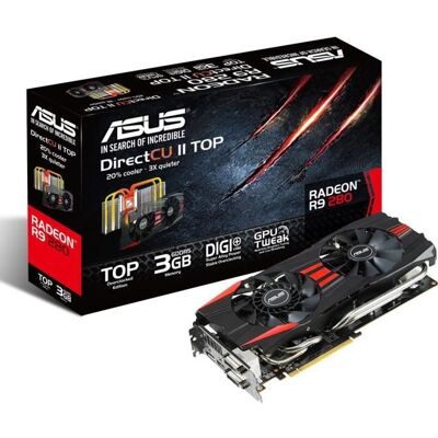 Asus AMD Radeon R9280-DC2T-3GD5 - Publicité Asus AMD Radeon R9280-DC2T-3GD5 - Publicité