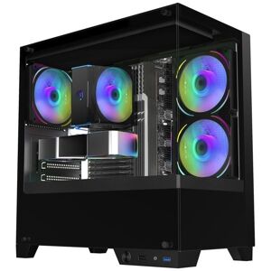 VIST PC Gaming Ryzen 7 5700G - RAM 32Go - AMD Radeon RX VEGA 8 - SSD 1To - WIFI - Windows 10 Pro Noir - Publicité VIST PC Gaming Ryzen 7 5700G - RAM 32Go - AMD Radeon RX VEGA 8 - SSD 1To - WIFI - Windows 10 Pro Noir - Publicité