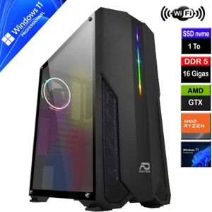 PC Gamer - AMD - Ryzen 5 7600 - SSD NVMe 1To - RAM 16Go DDR5 - GTX 1650 4Go Noir - Publicité PC Gamer - AMD - Ryzen 5 7600 - SSD NVMe 1To - RAM 16Go DDR5 - GTX 1650 4Go Noir - Publicité