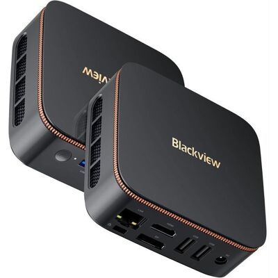 Mini PC Blackview MP20 AMD 3300U 3.5GHz 16 Go DDR4 512 Go/SSD 2To Windows 11 Pro Wifi 6 4K UHD afficher NETFLIX - Noir Noir - Publicité Mini PC Blackview MP20 AMD 3300U 3.5GHz 16 Go DDR4 512 Go/SSD 2To Windows 11 Pro Wifi 6 4K UHD afficher NETFLIX - Noir Noir - Publicité