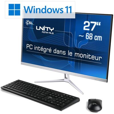 CSL COMPUTER PC tout-en-un CSL Unity F27W-ALS / 1000 Go / 16 Go RAM / Win 11 Pro Blanc - Publicité CSL COMPUTER PC tout-en-un CSL Unity F27W-ALS / 1000 Go / 16 Go RAM / Win 11 Pro Blanc - Publicité