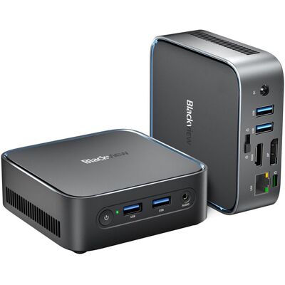Blackview MP50 Mini PC Avec clavier et souris 16Go DDR4 512Go SSD Windows 11 Pro AMD 3500U 3.7GHz - 4K HD Double WiFi5 HDMI - Noir Noir - Publicité Blackview MP50 Mini PC Avec clavier et souris 16Go DDR4 512Go SSD Windows 11 Pro AMD 3500U 3.7GHz - 4K HD Double WiFi5 HDMI - Noir Noir - Publicité
